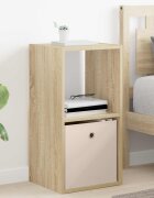 vidaXL Нощно шкафче Сонома дъб 35 x 32 x 685 см Инженерна дървесина
