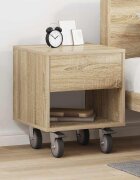 vidaXL Нощно шкафче Сонома дъб 405 x 40 x 48 см Инженерна дървесина