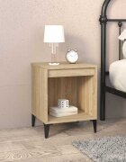 vidaXL Нощно шкафче сонома дъб 40x35x50 см