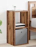 vidaXL Нощно шкафче Старо дърво 35 x 32 x 685 см Инженерна дървесина