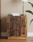vidaXL Нощно шкафче Старо дърво 43 x 345 x 47 см Инженерна дървесина