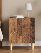 vidaXL Нощно шкафче Старо дърво 43 x 345 x 50 см Инженерна дървесина