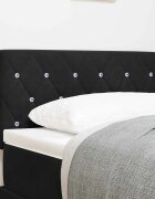 vidaXL Облегалка за глава Черен 80 cm Кадифе