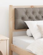 vidaXL Облегалка за глава Друг Кафяво и таупе 90 cm Борово дърво масив
