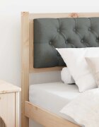 vidaXL Облегалка за глава кафяво и тъмносиво 90 cm Борово дърво масив