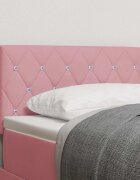 vidaXL Облегалка за глава Розово 80 cm Кадифе