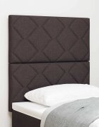 vidaXL Облегалка за глава Тъмен кафяв 80 cm текстил