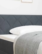 vidaXL Облегалка за глава Тъмен сив 90 cm Кадифе