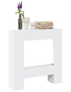 vidaXL Облицовка за камина бяла 81x18x82 см инженерно дърво