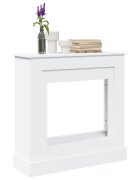 vidaXL Облицовка за камина бяла 90x30x90 см инженерно дърво