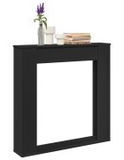 vidaXL Облицовка за камина черна 100x20x100 см инженерно дърво
