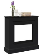 vidaXL Облицовка за камина черна 90x30x90 см инженерно дърво