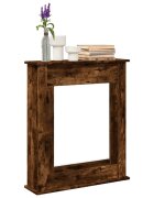 vidaXL Облицовка за камина опушен дъб 75x20x875 см инженерно дърво