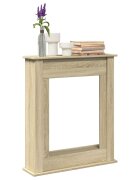 vidaXL Облицовка за камина сонома дъб 75x20x875 см инженерно дърво