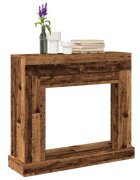 vidaXL Облицовка за камина старо дърво 100x30x875 см инженерно дърво