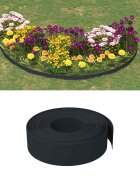 vidaXL Oboji za vrt 25 м 15 см ПЕ Черно