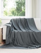 vidaXL Одеала за хвърляне 24 бр. Тъмносиво 270 x 240 см 21.77 kg