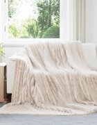 vidaXL Одеала за хвърляне 6 бр. Бежово 240 x 220 cm 8.76 kg Мека вълна