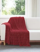 vidaXL Одеала за хвърляне 6 бр. Бордо червен 150 x 130 см 2.75 kg