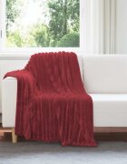 vidaXL Одеала за хвърляне 6 бр. Бордо червен 150 x 130 см 2.85 kg
