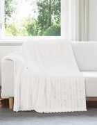 vidaXL Одеала за хвърляне 6 бр. Бяло 200 x 150 cm 4.75 kg Мека вълна