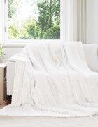 vidaXL Одеала за хвърляне 6 бр. Бяло 240 x 220 cm 8.76 kg Мека вълна