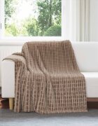 vidaXL Одеала за хвърляне 6 бр. Камилски 200 x 150 cm 4.5 kg