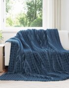 vidaXL Одеала за хвърляне 6 бр. Морски син 240 x 220 cm 9.37 kg