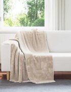 vidaXL Одеяло Бежово 130 x 150 cm 1 kg Мека вълна
