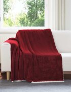 vidaXL Одеяло Бордо червен 150 x 200 cm 1.64 kg Мека вълна