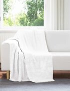 vidaXL Одеяло Бяло 130 x 150 cm 1 kg Мека вълна