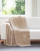vidaXL Одеяло Камилски 130 x 150 cm 1 kg Мека вълна