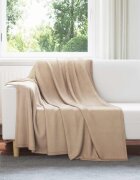 vidaXL Одеяло Камилски 200 x 150 cm 0.45 kg Мека вълна