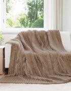 vidaXL Одеяло Камилски 240 x 220 cm 1.36 kg Мека вълна