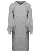vidaXL Одеяло с качулка KINN Сив XL Памук