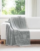 vidaXL Одеяло Сиво 130 x 150 cm 1 kg Мека вълна