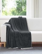 vidaXL Одеяло Тъмносиво 130 x 150 cm 1 kg Мека вълна