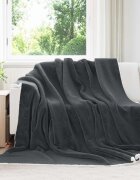 vidaXL Одеяло Тъмносиво 240 x 270 см 3.17 kg Мека вълна