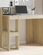 vidaXL Офис бюро дъб сонома 1035x565x94 см инженерно дърво