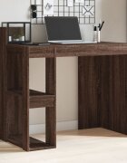 vidaXL Офис бюро кафяв дъб 1035x565x94 см инженерно дърво