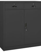 vidaXL Офис шкаф антрацит 90x40x102 см стомана
