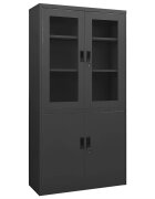 vidaXL Офис шкаф антрацит 90x40x180 см стомана
