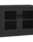 vidaXL Офис шкаф антрацит 90x40x70 см стомана