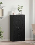 vidaXL Офис шкаф Черен дъб 60 x 32 x 115 cm Инженерна дървесина