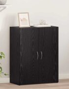 vidaXL Офис шкаф Черен дъб 70 x 32 x 77.5 см Инженерна дървесина