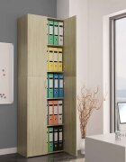 vidaXL Офис шкаф дъб сонома 60x32x190 см инженерно дърво