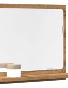 vidaXL Огледален шкаф за баня 40x11x37 cm Инженерна дървесина
