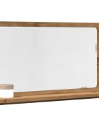 vidaXL Огледален шкаф за баня 60x11x37 cm Инженерна дървесина