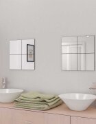 vidaXL Огледални плочки без рамки стъкло 16 бр 205 см