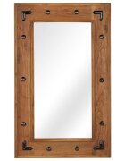 vidaXL Огледало акациево дърво масив 50x80 см